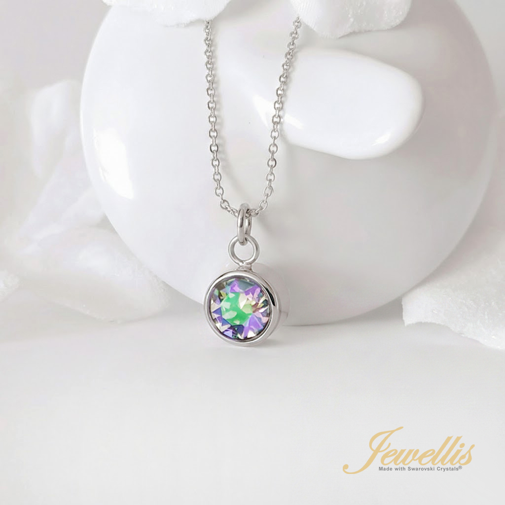 Ocelový náhrdelník s krystalem Swarovski - Crystal Paradise Shine