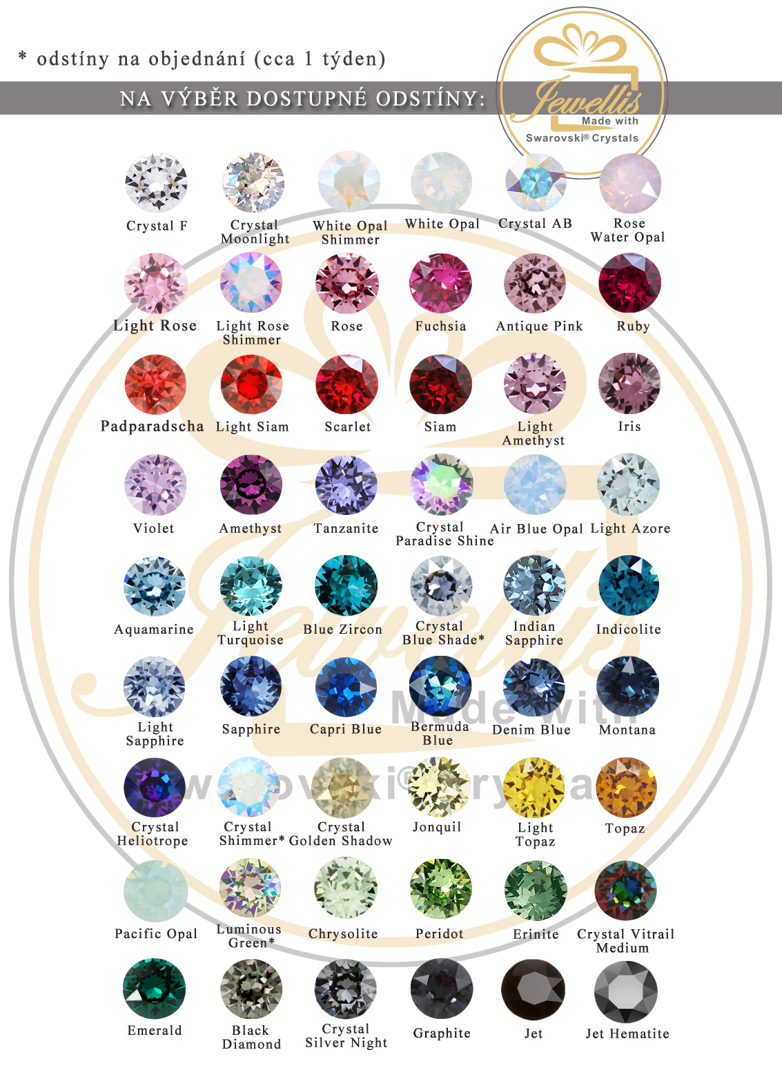 Dárková sada náušnic s krystaly Swarovski "VYBER & MIXUJ" - 10 párů