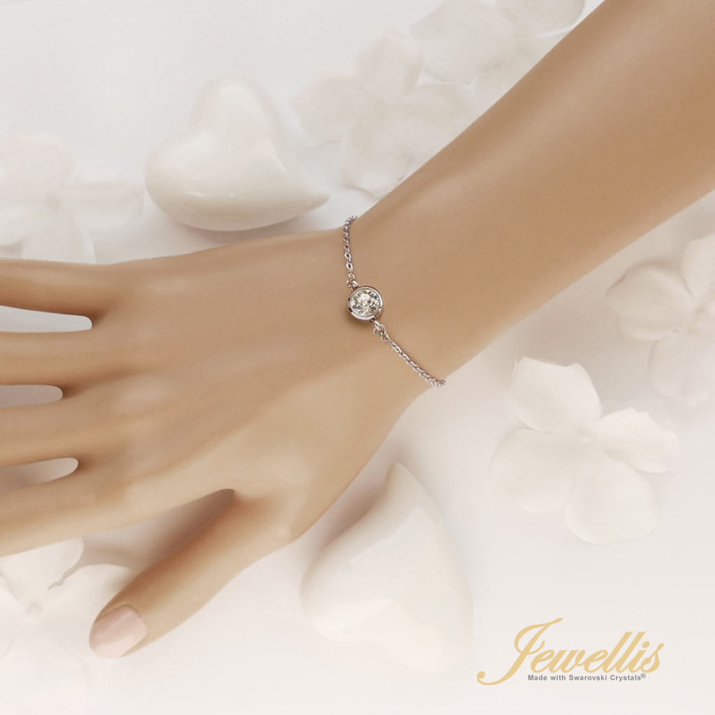 Ocelový náramek Chaton Deluxe s krystaly Swarovski - Crystal Paradise Shine