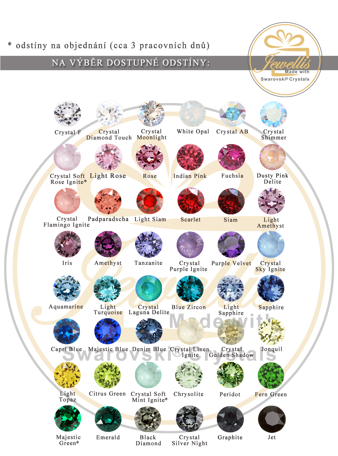 Dárkový set náušnic Xirius Rose Chatons - 5 párů s krystaly Swarovski