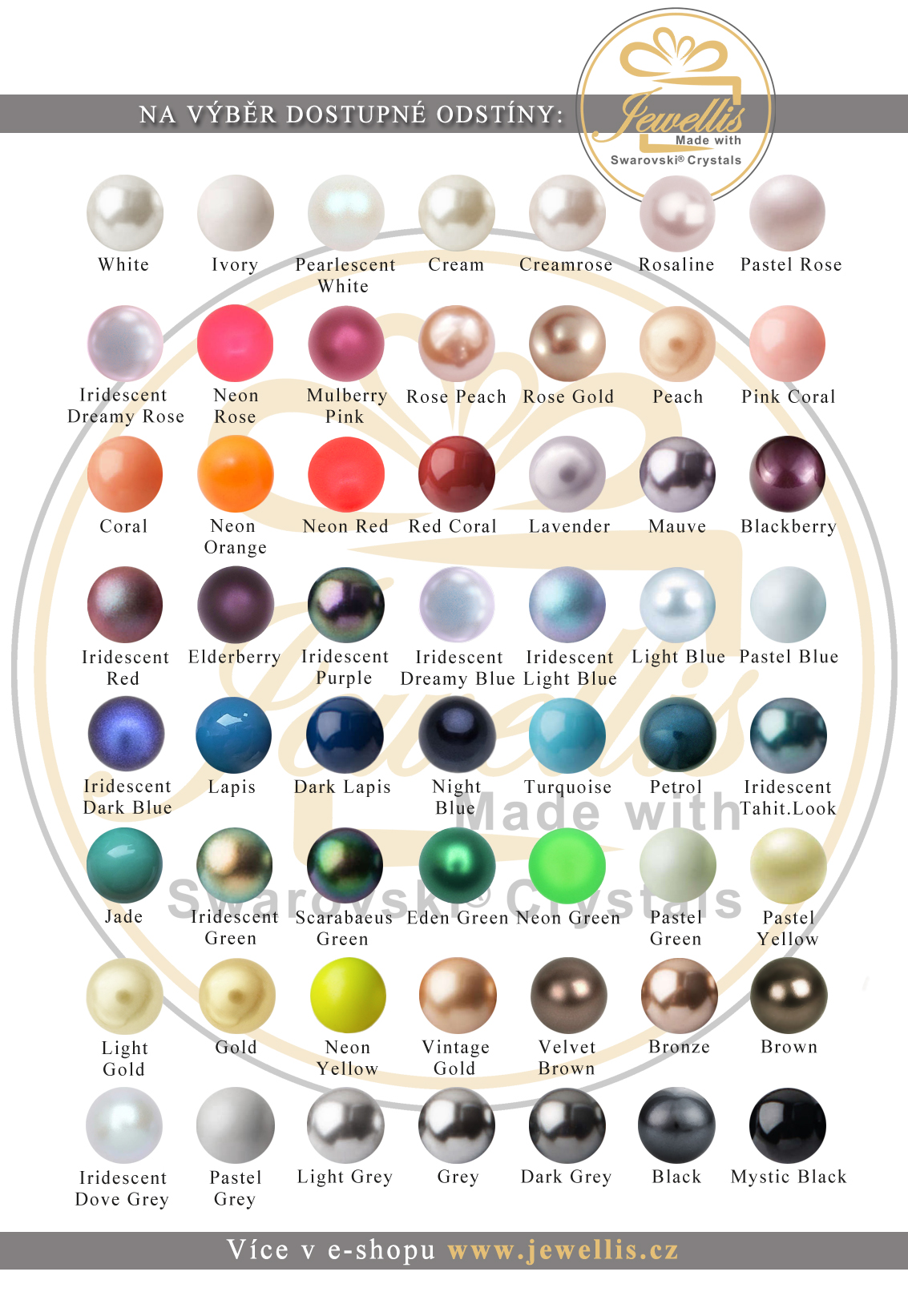 Dárkový set náušnic Pearls s perlami Swarovski "VYBER & MIXUJ" - 3 páry