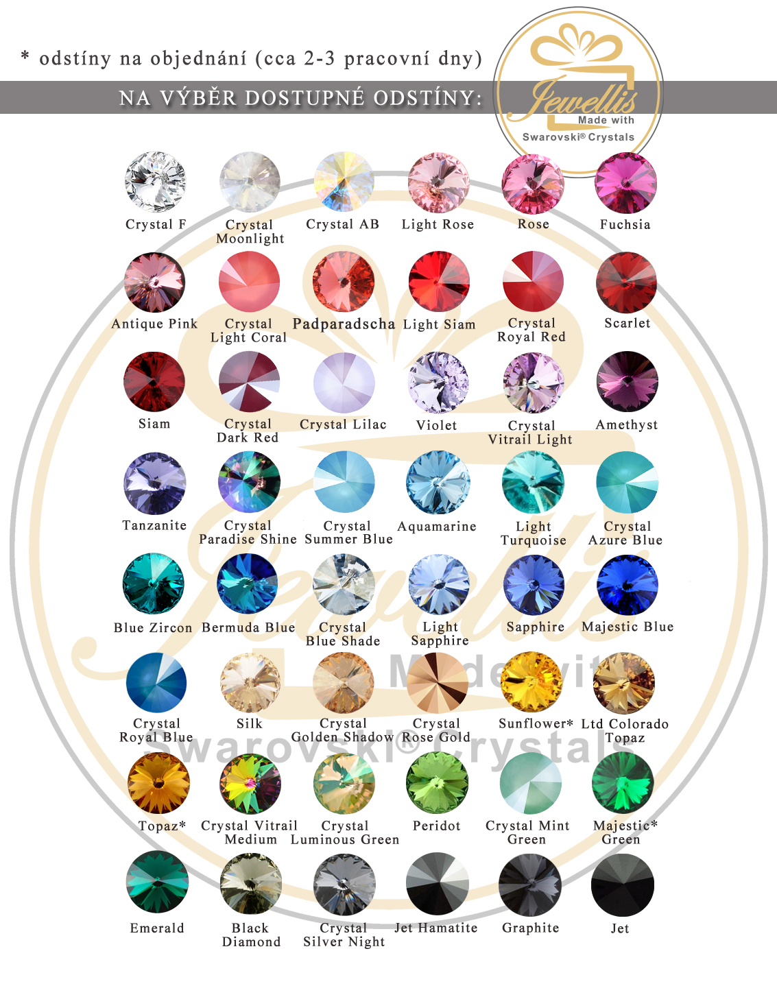 Dárkový set náušnic Rivoli s krystaly Swarovski "VYBER & MIXUJ" - 3 páry