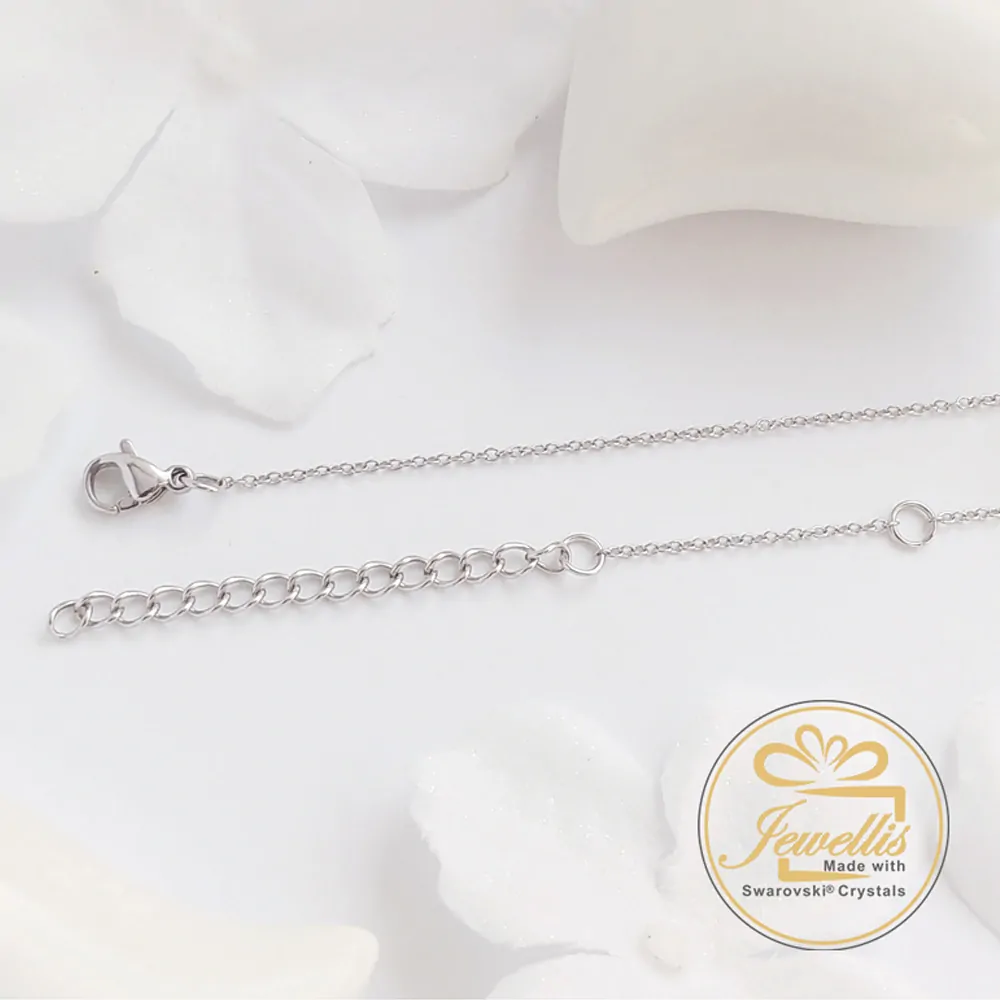 Ocelový náhrdelník Mini Heart ve tvaru srdce s krystalem Swarovski - Crystal F v hodnotě 439 Kč