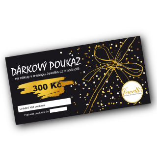 Tištěný dárkový poukaz v hodnotě 300 Kč
