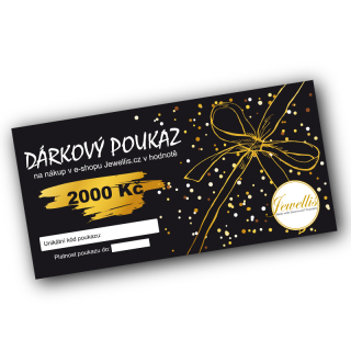 Tištěný dárkový poukaz v hodnotě 2000 Kč