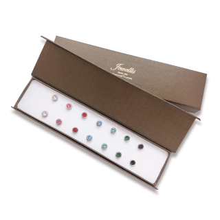 Dárková sada náušnic s krystaly Swarovski "VYBER & MIXUJ" - 7 párů